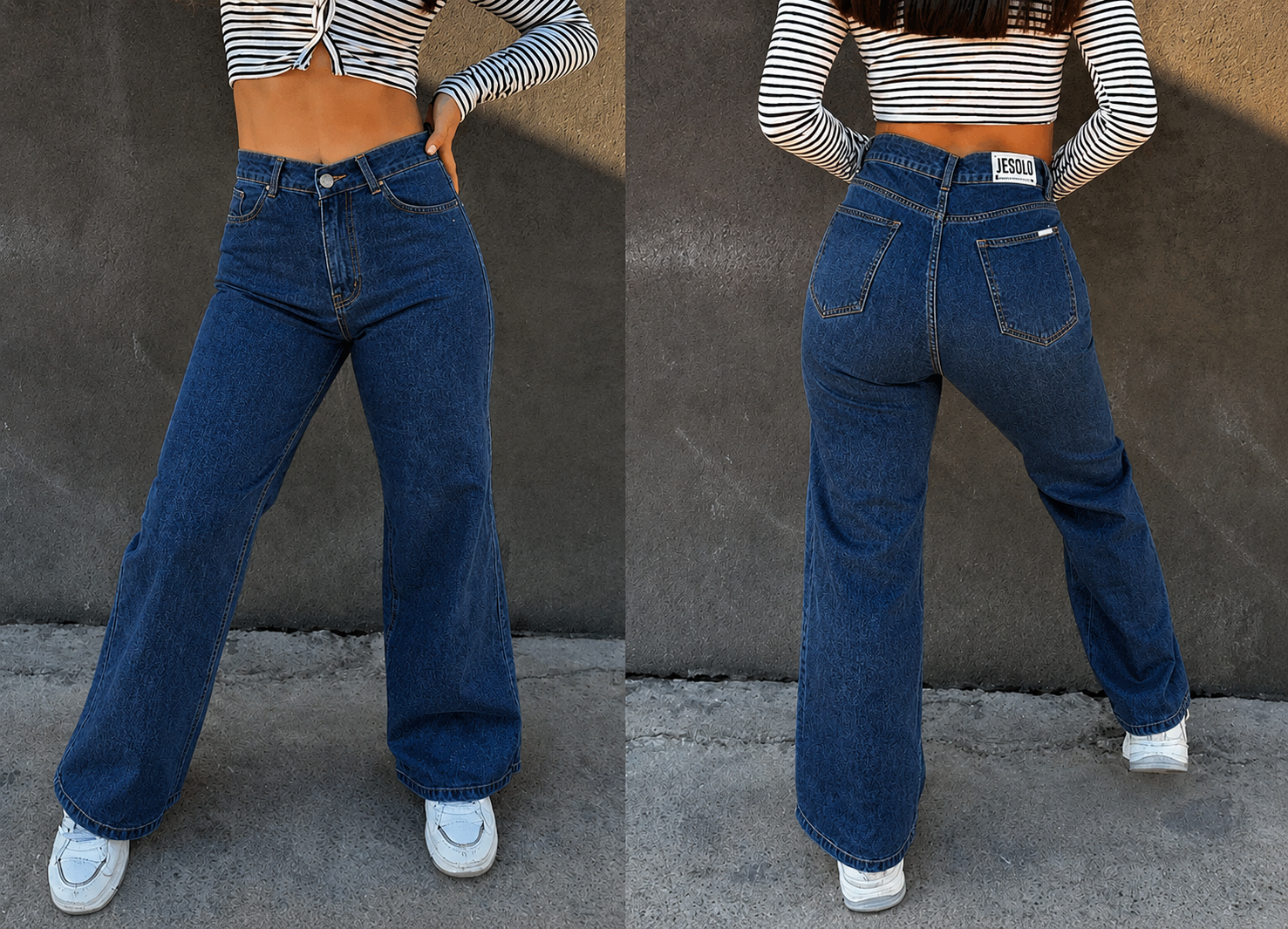 Baggy de dama azul