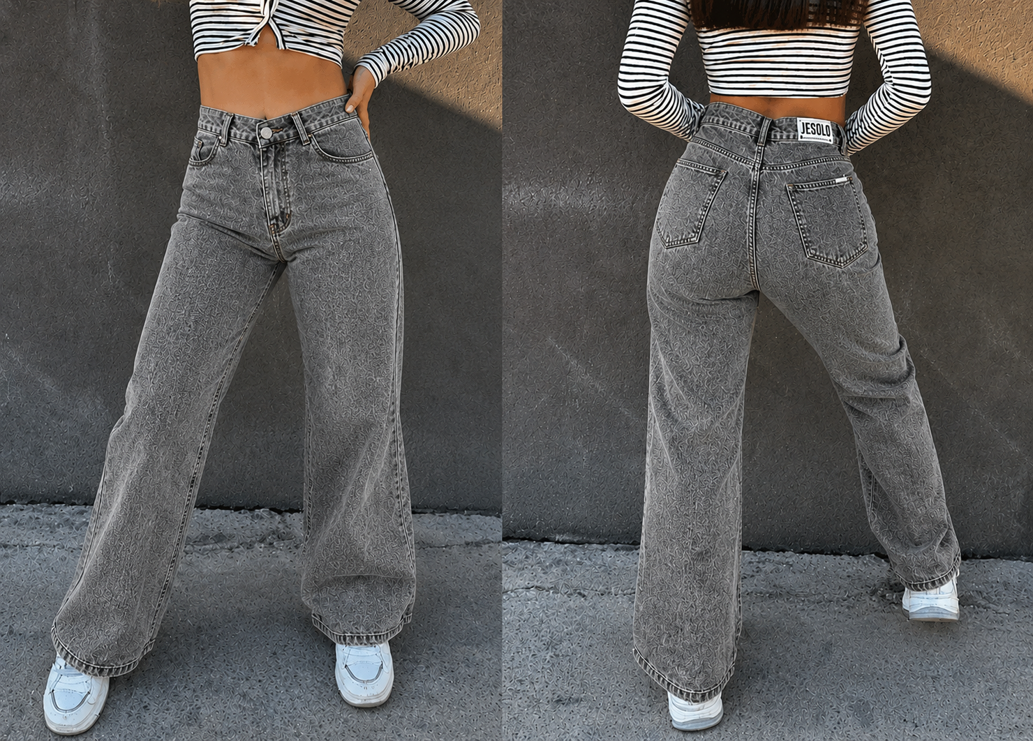 Baggy de dama gris
